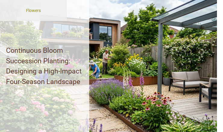 Continuous Bloom Succession Planting: Designing a High-Impact Four-Season Landscape Image