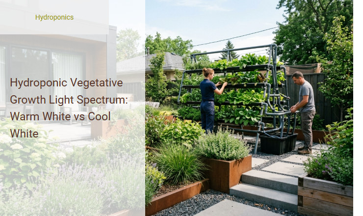 Hydroponic Vegetative Growth Light Spectrum: Warm White vs Cool White Image