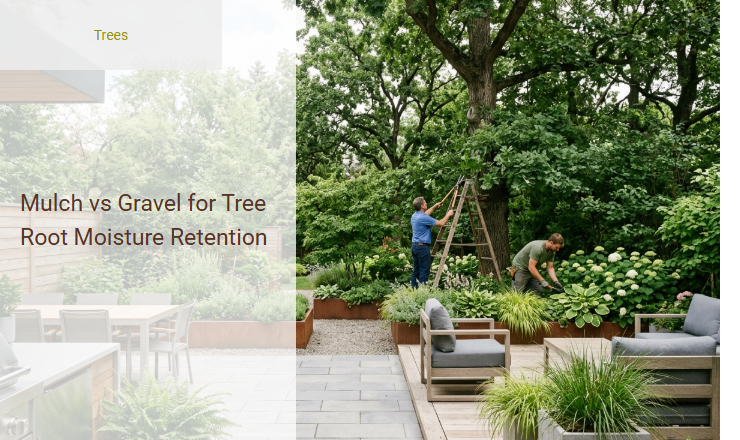 Mulch vs Gravel for Tree Root Moisture Retention Image