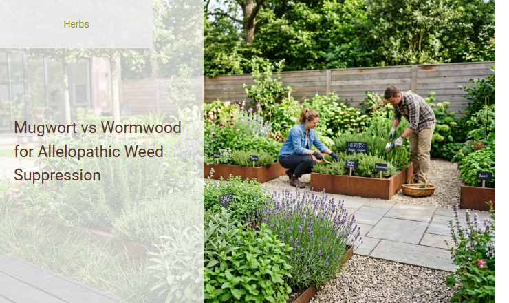 Mugwort vs Wormwood for Allelopathic Weed Suppression Image