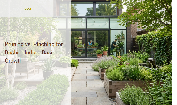 Pruning vs. Pinching for Bushier Indoor Basil Growth Image