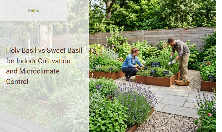 Holy Basil vs Sweet Basil for Indoor Cultivation and Microclimate Control Image