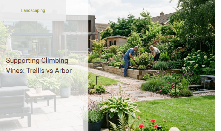 Supporting Climbing Vines: Trellis vs Arbor Image