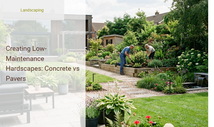 Creating Low-Maintenance Hardscapes: Concrete vs Pavers Image